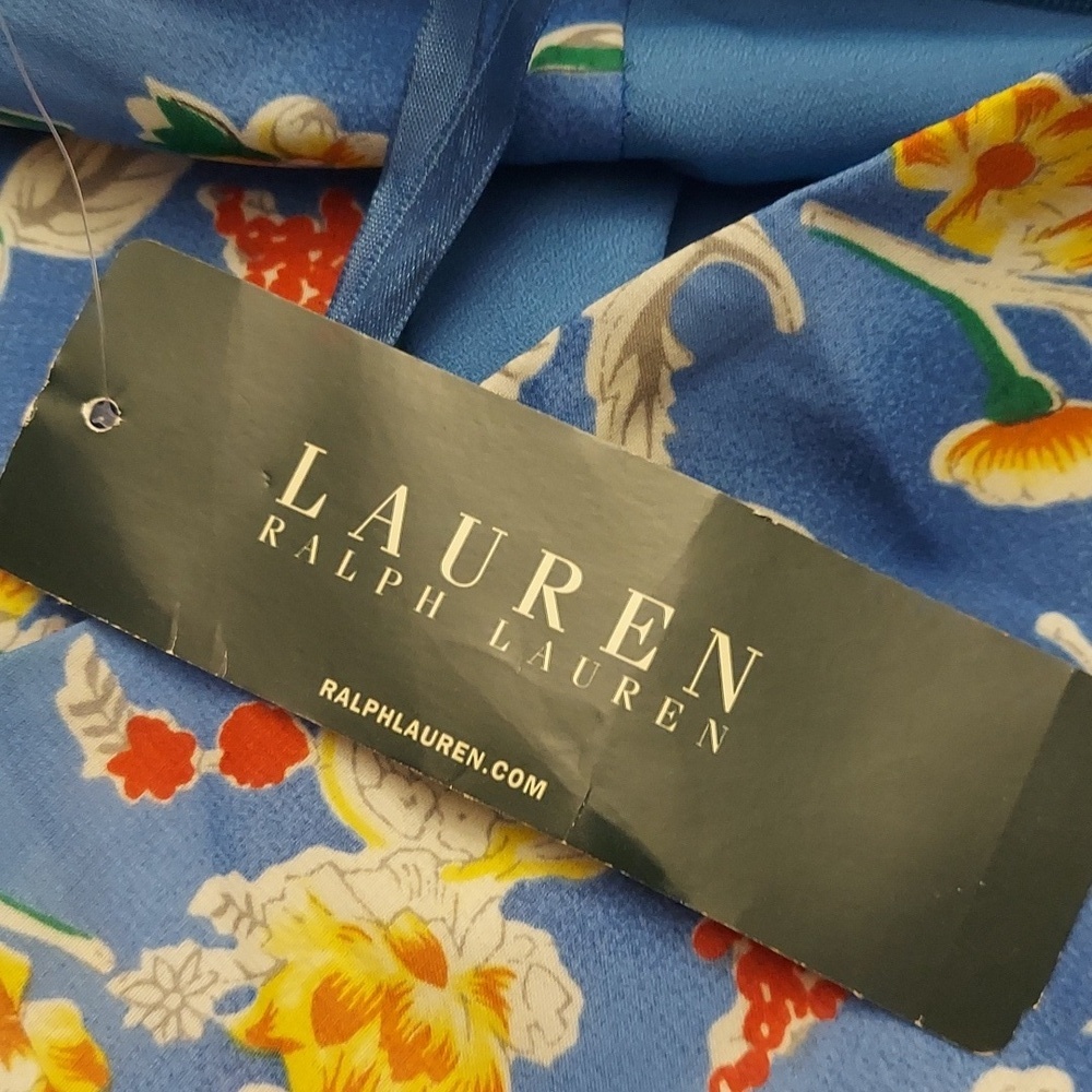 LAUREN RALPH LAUREN Floral Multi-Tiered Ruffle A-Line Skirt NWT 14 Grandmacore - Picture 7 of 13